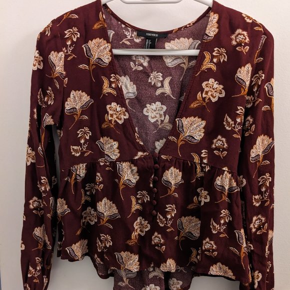Long-Sleeve Blouse - Picture 1 of 4
